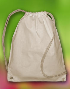 Bags by JASSZ OG Backpack - `Pine` Organic Cotton Drawstring Backpack Snowwhite