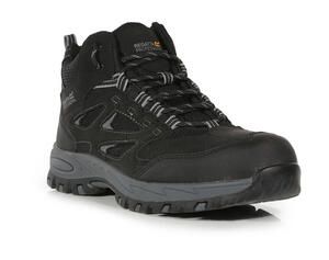 Regatta Safety Footwear TRK201 - Mudstone Safety Hiker Black/Granite