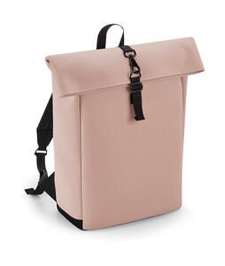 Bag Base BG335 - Matte PU Rolltop Backpack Nude Pink