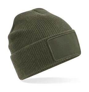 Beechfield B540 - Removable Patch Thinsulate™ Beanie Military Green