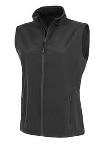 Result Genuine Recycled R902F - Women's Recycled 2-Layer Printable Softshell B/W Schwarz