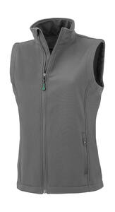 Result Genuine Recycled R902F - Women's Recycled 2-Layer Printable Softshell B/W Workguard Grey