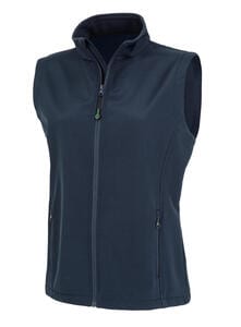 Result Genuine Recycled R902F - Women's Recycled 2-Layer Printable Softshell B/W Navy