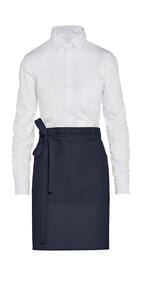 SG Accessories JG14P-REC - BRUSSELS - Short Recycled Bistro Apron with Pocket Navy