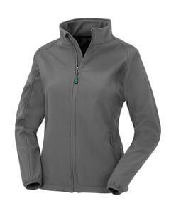 Result Genuine Recycled R901F - Women's Recycled 2-Layer Printable Softshell Jkt Workguard Grey