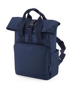 Bag Base BG118S - Recycled Mini Twin Handle Roll-Top Backpack Navy Dusk