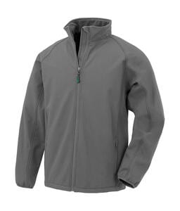 Result Genuine Recycled R901M - Men's Recycled 2-Layer Printable Softshell Jacket Workguard Grey