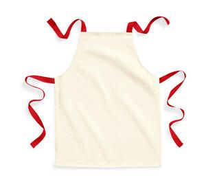 Westford Mill W362 - FairTrade Cotton Junior Craft Apron Natural/Classic Red