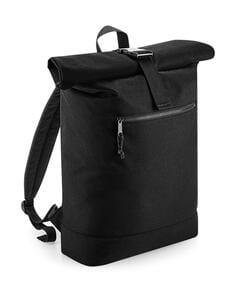 Bag Base BG286 - Recycled Roll-Top Backpack Schwarz