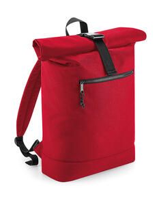 Bag Base BG286 - Recycled Roll-Top Backpack Classic Red
