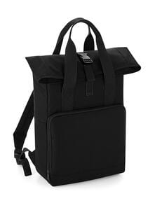 Bag Base BG118 - Twin Handle Roll-Top Backpack Schwarz