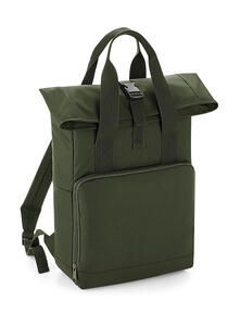 Bag Base BG118 - Twin Handle Roll-Top Backpack Olive Green