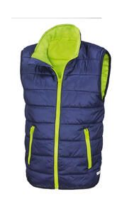 Result Core R234J/Y - Junior/Youth Padded Bodywarmer Navy/Lime