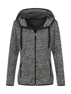 Active by Stedman ST5950 - Active Knit Fleece Jacket Women Dark Grey Melange