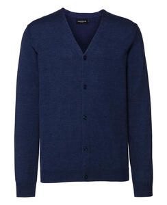 Russell Collection 0R715M0 - Mens V-Neck Knitted Cardigan