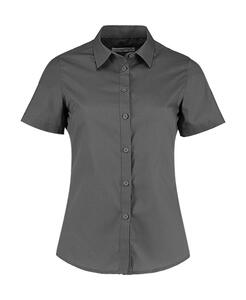Kustom Kit KK241 - Women's Tailored Fit Poplin Shirt SSL Graphite