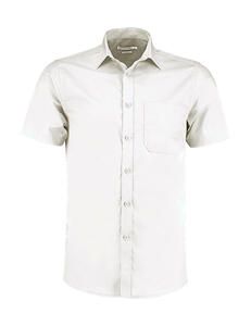 Kustom Kit KK141 - Tailored Fit Poplin Shirt SSL Weiß