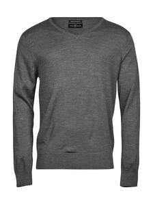 Tee Jays 6001 - Men`s V-Neck Sweater Grey Melange