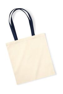 Westford Mill W801C - EarthAware™ Organic Bag for Life - Contrast Handle Natural/French Navy