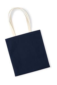 Westford Mill W801C - EarthAware™ Organic Bag for Life - Contrast Handle French Navy / Natural