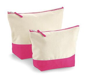 Westford Mill W544 - Dipped Base Canvas Accessory Bag Natural/True Pink