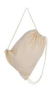 SG Accessories - BAGS (Ex JASSZ Bags) Baby Canvas 3848 - Baby Canvas Cotton Drawstring Backpack Natural