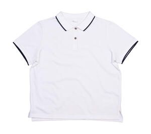 Mantis M192 - The Women’s Tipped Polo Weiß / Navy