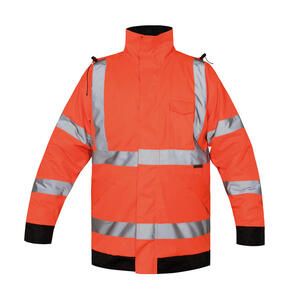 Korntex KXRLJ - Hi-Vis Rain Jacket Lite "Kaunas" Orange