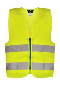 Korntex KWRX - Safety Zipper Vest for Kids "Aalborg" Yellow
