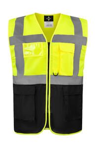 Korntex KXCMF - Executive Safety Vest "Hamburg" Yellow/Black