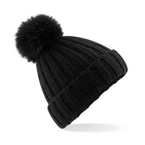 Beechfield B413 - Verbier Fur Pop Pom Chunky Beanie