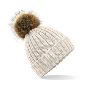 Beechfield B412 - Fur Pop Pom Chunky Beanie