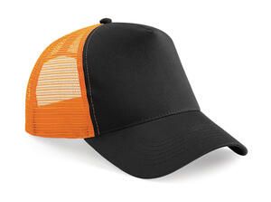 Beechfield B640 - Snapback Trucker Black/Orange