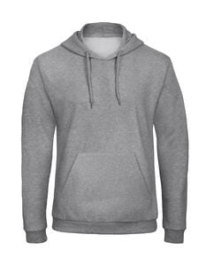 B&C WUI24 - ID.203 50/50 Hooded Sweatshirt Unisex Heather Grey