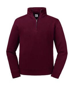 Russell  0R270M0 - Authentic 1/4 Zip Sweat Burgundy