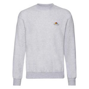 Fruit of the Loom Vintage Collection 012202J - Vintage Sweat Set In Small Logo Print Heather Grey