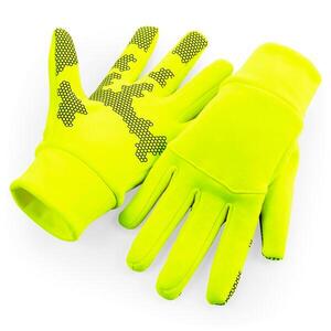 Beechfield B310 - Softshell Sports Tech Gloves Fluorescent Yellow