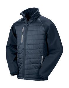 Result Genuine Recycled R237X - Compass Padded Softshell Navy/Grey