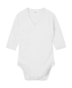 Babybugz BZ60 - Baby Long Sleeve Kimono Bodysuit Weiß