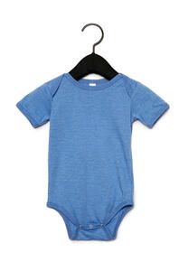 Bella+Canvas 100B - Baby Jersey Short Sleeve One Piece Heather Columbia Blue