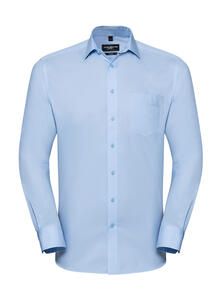 Russell Collection 0R972M0 - Men's LS Tailored Coolmax® Shirt Light Blue