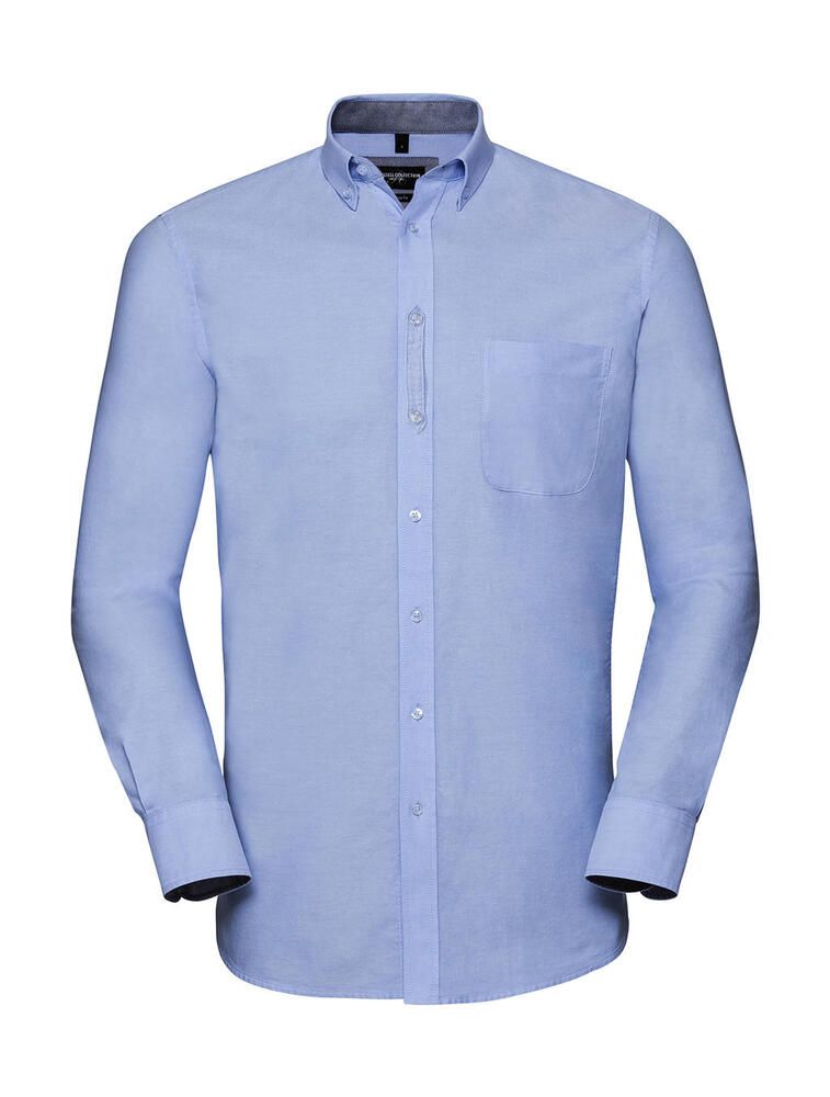 Russell Collection 0R920M0 - Men's LS Tailored Washed Oxford Shirt