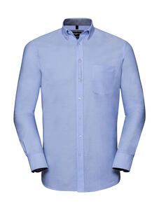 Russell Collection 0R920M0 - Men's LS Tailored Washed Oxford Shirt Oxford Blue/Oxford Navy