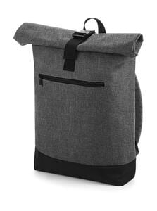 Bag Base BG855 - Roll-Top Backpack Grey Marl/Black
