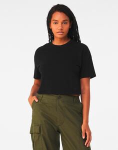 Bella+Canvas 6482 - Women's Jersey Crop Tee Schwarz