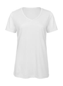 B&C TW058 - V Triblend/women T-Shirt Weiß
