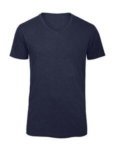 B&C TM057 - V Triblend/men T-Shirt Heather Navy
