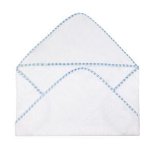 SG Accessories TO3528 - Po Hooded Baby Towel Weiß / Baby Blau