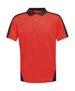 Regatta Contrast Collection TRS174 - Contrast Coolweave Polo Classic Red/Black
