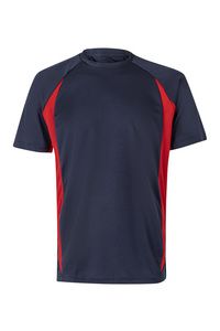 Velilla 105501 - TWO-TONE TECHNICAL T-SHIRT Navy Blue/Red